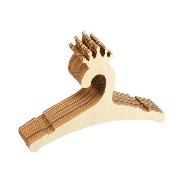 Imagem de Cabides De Madeira Para Bebês De 9 Polegadas, 20 Peças, Design Liso De