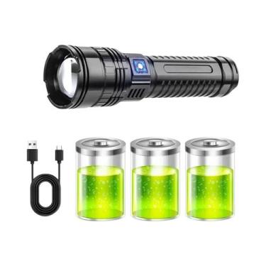 Imagem de Lanterna Tática LED Ultra Brilhante De 1500W Com Bateria Embutida, Hol