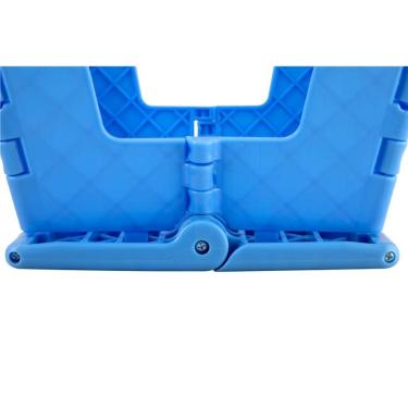 Imagem de Banqueta Plástica Dobrável Azul 220mm Vonder