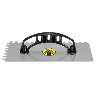 Imagem de Desempenadeira Lisa com Dentes Tramontina em Aço com Acabamento Zincado e Cabo de Polipropileno