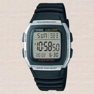 Imagem de Relógio Casio Masculino Digital Illuminator Preto W-96H-1AVDF