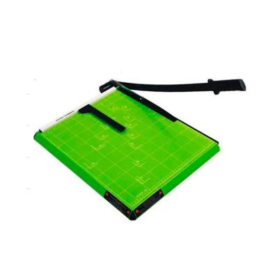 Imagem de Guilhotina A4 Com Margeador Magnético Verde 12 Folhas