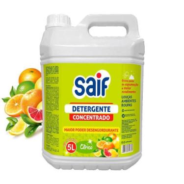 Imagem de Detergente Concentrado Cítrico 5L Saif