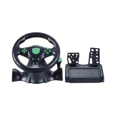 Imagem de Volante De Corrida Universal Com Pedais E Controlador De Vibração Para