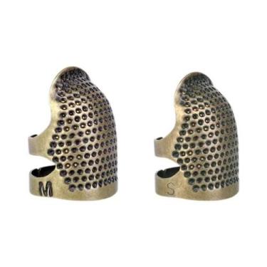 Imagem de Dedeira Vintage Longa (2 Peças) Protetor De Dedo Para Costura, Bordado