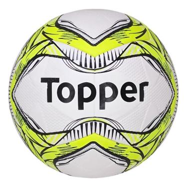 Imagem de Bola Topper Futebol Society Branca Amarelo