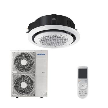Imagem de Ar Condicionado Split Cassete Inverter Samsung 360º WindFree R-32 36.000 BTUs Quente e Frio 220V