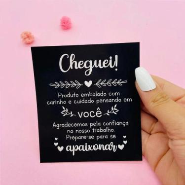 Imagem de 100 Postal Cartão De Agradecimento Cheguei - Bellarte