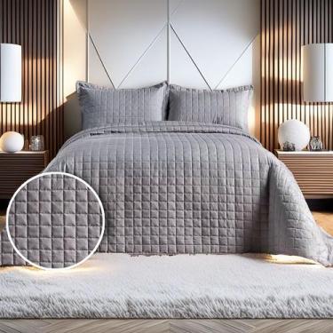 Imagem de Kit Cobre Leito Premium 400 Fios Dupla Face King Size - Textilar, King