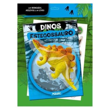 Imagem de Dinos Estegossauro Com Brinquedo E Adesivos