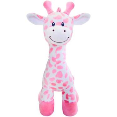 Imagem de Girafinha Bebê De Pelúcia Rosa Animal Fun 14420 - BUBA, Rosa, Girafa