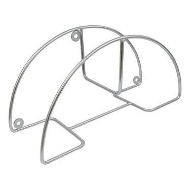 Imagem de Suporte de Enrolar Mangueira 30m Meia Lua para Parede Branco - NV470P 