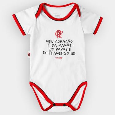 Imagem de Body Infantil Flamengo Bebê Meu Coração-Unissex