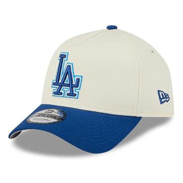 Imagem de Boné New Era 9FORTY A-Frame Los Angeles Dodgers Off White-Unissex