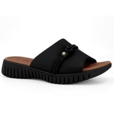 Imagem de Tamanco Feminino Couro Preto Usaflex UD11008-Feminino