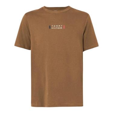 Imagem de Camiseta Tommy Hilfiger Brand Love Small Hilfiger Tee Azul-Masculino