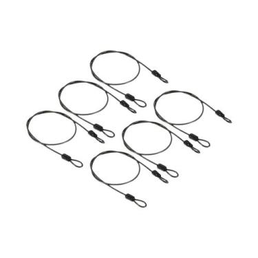 Imagem de Cabo De PVC Revestido Preto De 2mm De Espessura, Corda De Aço Inoxidáv