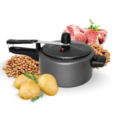 Imagem de Panela de Pressão Antiaderente Teflon 2 litros 70kPa Segura - Ramos