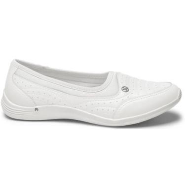 Imagem de Tenis Sapatilha Kolosh Casual Calce Fácil Slip On Conforto, Branco, 37