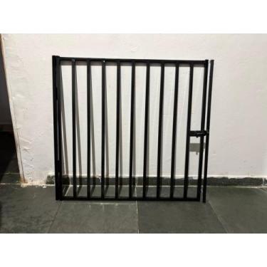 Imagem de Portão para pet/ crianças - Agutilidades, Branco, 80×80