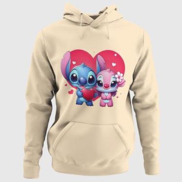 Imagem de Moletom Lilo Stitch Flanelado Blusa De Frio Inverno Unissex - Absolut,