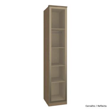 Imagem de Guarda Roupa Modulado 01 Porta Vidro 234cm com Prateleira Setiba - Móv