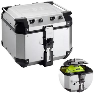 Imagem de Bau Givi Traseiro Trekker Bmw 42l Monokey Prata-Unissex