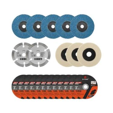 Imagem de Disco De Corte De Metal De 76mm Para Esmerilhadeira, Disco De Lixa, Lâ