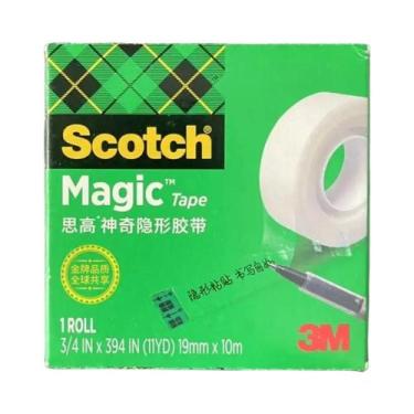 Imagem de Fita Adesiva Invisível 3M Scotch 810 3/4in 19mm X 33m Material De Escr