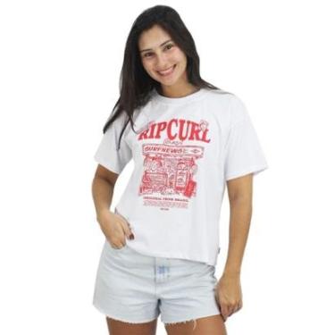 Imagem de Camiseta Rip Curl Banca Brasil White-Feminino