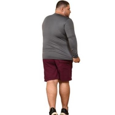 Imagem de Camisa Térmica Masculina Plus Size Proteção Esportiva Uv-Masculino