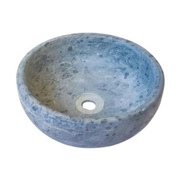 Imagem de Cuba Pia De Pedra Sabão 30 cm P/ Lavabo Banheiro Rústica - Ô Bichim, N