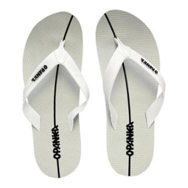 Imagem de Sandalia Opanka Masculina Chinelo Dedo Flexível Branco 7161-Masculino