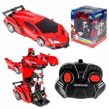 Imagem de Carro De Controle Remoto Infantil Robô-Car Titanium Brinquedo Que Vira