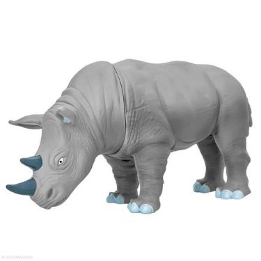Imagem de Rinoceronte Da Selva Brinquedo Realista Em Vinil 30 Cm Safari África A