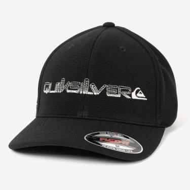 Imagem de Boné Quiksilver Aba Curva Gradient Running Stitch WT26 Preto, Preto, M