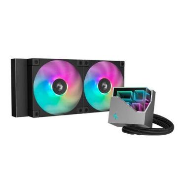Imagem de Water Cooler Deepcool LT240 ARGB, 240mm, Preto, R-LT240-BKAMNC-G-1