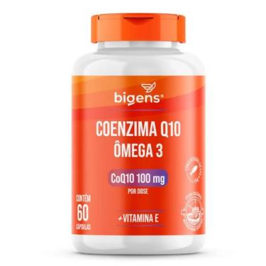 Imagem de Coenzima Q10 100mg + Ômega 3 Bigens 60 Capsulas, Sem Sabor