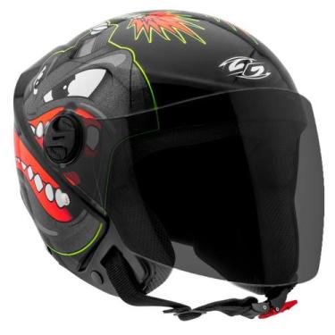 Imagem de Capacete Moto Aberto New Liberty 3 Bomb Brilhante Pro Tork Preto Taman