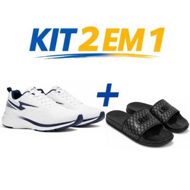 Imagem de Kit tenis masculino e feminino casual esportivo leve respiravel corrid