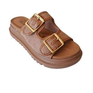 Imagem de Sandália Papete F. Têxtil Tramado Texturizada Modare 7200104-Feminino