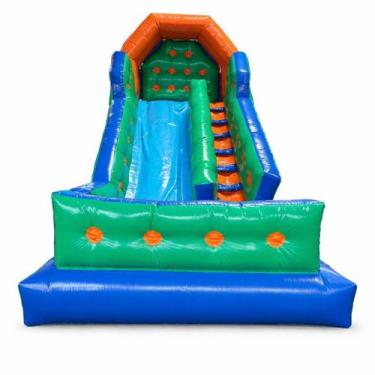 Imagem de Tobogã Premium Inflável Slide Com Parede Removível Motor 750w - Maring