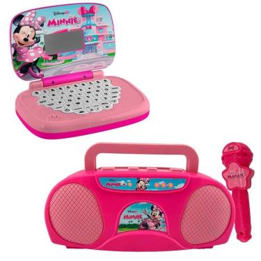 Imagem de Kit Minnie Laptop Infantil Bilingue+ Boombox Candide