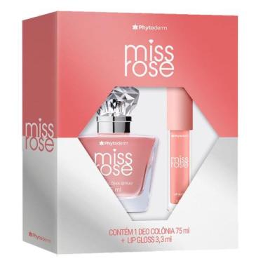 Imagem de Kit Phytoderm Miss Rose Deo Colônia 75ml + Lip Gloss 3,3ml