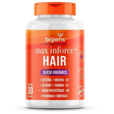 Imagem de Vitamina Max Inforce Hair Para Cabelo, Pele e Unhas 30 Caps - Bigens-Unissex