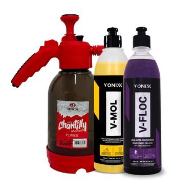 Imagem de Vonixx Snow Foam Veneto V-Floc Shampoo V-Mol Desincrustante