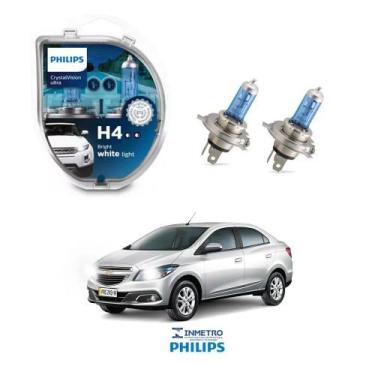 Imagem de Lâmpadas Farol GM Prisma Philips H4 CrystalVision