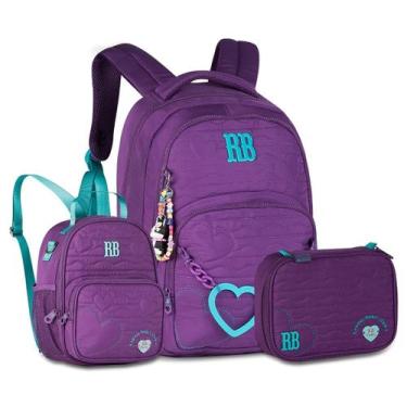 Imagem de Mochila Escolar Rebecca Bonbon Kit com Lancheira e Estojo Box - Clio, 