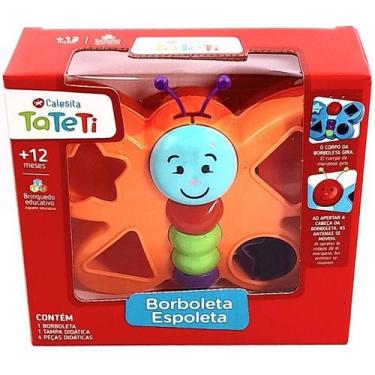 Imagem de Brinquedo Borboleta Espoleta Laranja Tateti Calesita 0862