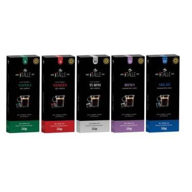 Imagem de Café Cápsula Nespresso Café Italle Compatível 5 Caixas